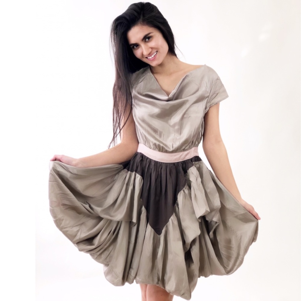 Vintage Ruffle Dress by Mischa Barton